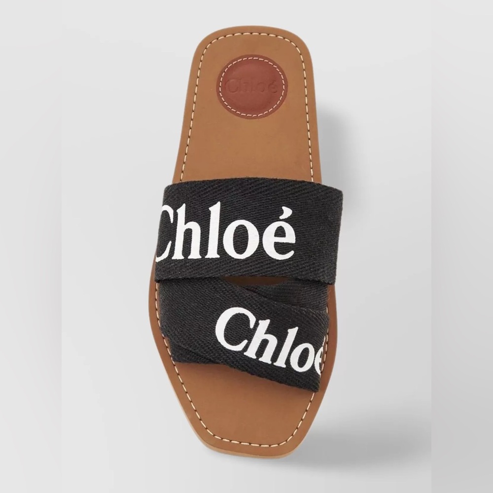 Chloe Black Woody Sandals